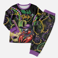 Mardi Gras Funny Shrimp Christmas Pajama Set Fleur De Lis Special Version - Wonder Print Shop