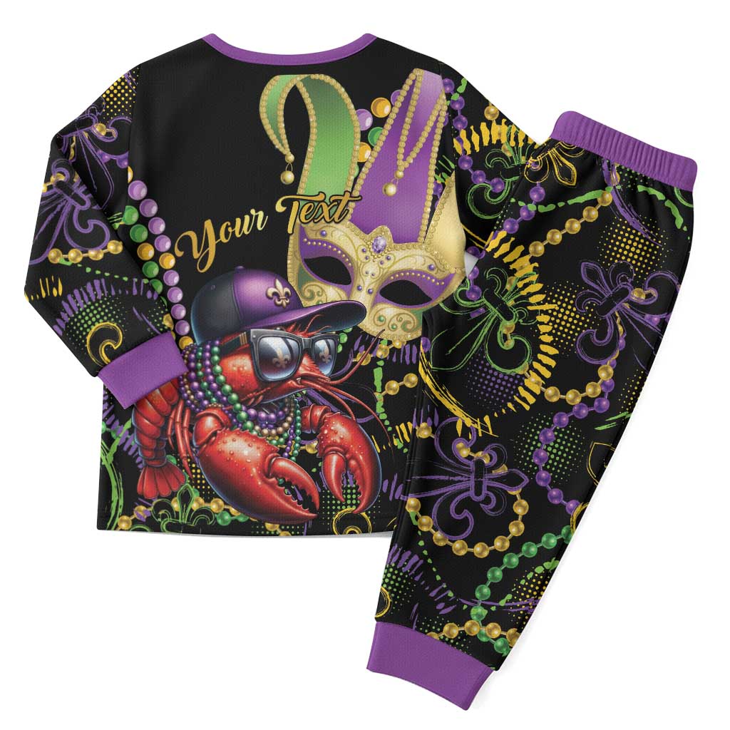 Mardi Gras Funny Shrimp Christmas Pajama Set Fleur De Lis Special Version - Wonder Print Shop