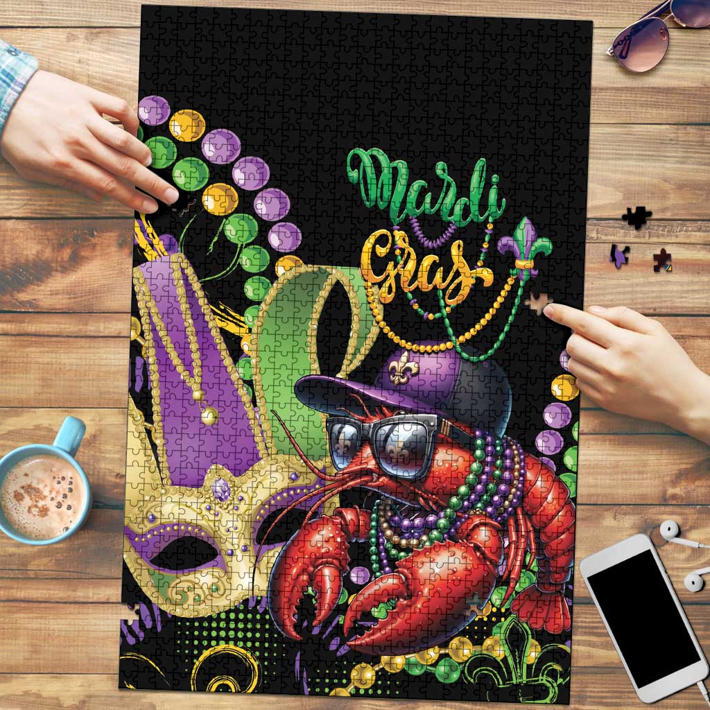 Mardi Gras Funny Shrimp Puzzle Fleur De Lis Special Version - Wonder Print Shop