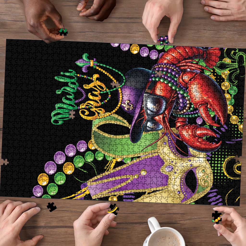 Mardi Gras Funny Shrimp Puzzle Fleur De Lis Special Version - Wonder Print Shop