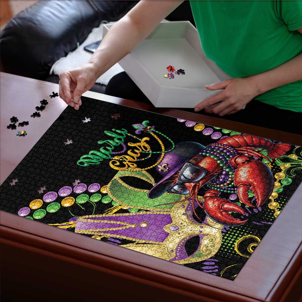 Mardi Gras Funny Shrimp Puzzle Fleur De Lis Special Version - Wonder Print Shop