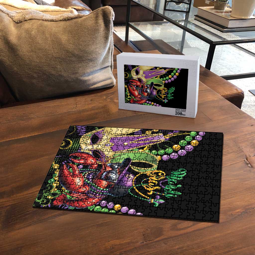 Mardi Gras Funny Shrimp Puzzle Fleur De Lis Special Version - Wonder Print Shop