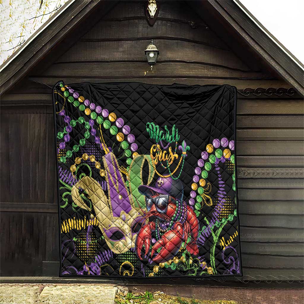 Mardi Gras Funny Shrimp Quilt Fleur De Lis Special Version - Wonder Print Shop