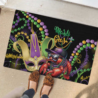 Mardi Gras Funny Shrimp Rubber Doormat Fleur De Lis Special Version - Wonder Print Shop