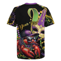 Personalized Mardi Gras Funny Shrimp Rugby Jersey Fleur De Lis Special Version - Wonder Print Shop
