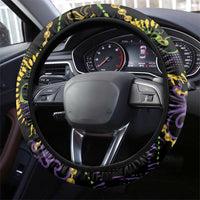 Mardi Gras Funny Shrimp Steering Wheel Cover Fleur De Lis Special Version - Wonder Print Shop