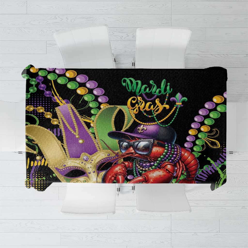 Mardi Gras Funny Shrimp Tablecloth Fleur De Lis Special Version - Wonder Print Shop