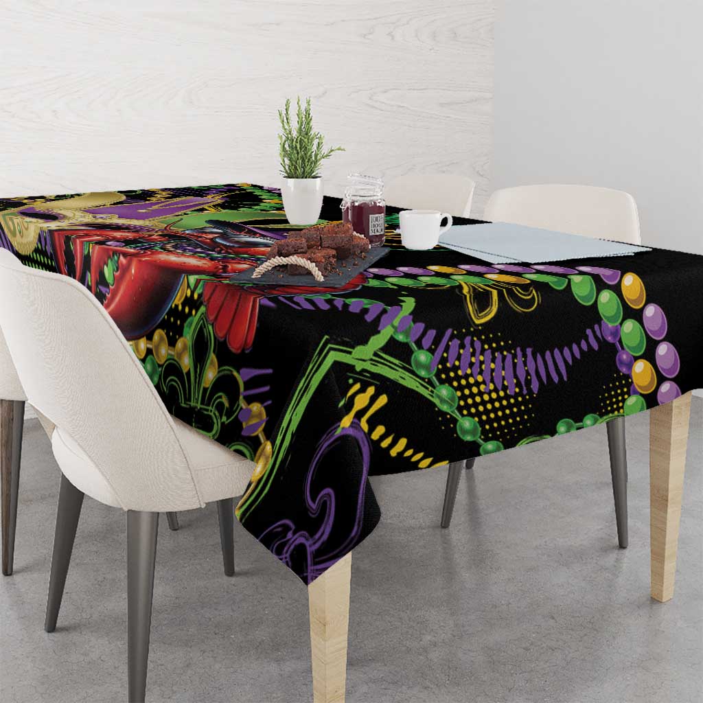 Mardi Gras Funny Shrimp Tablecloth Fleur De Lis Special Version - Wonder Print Shop