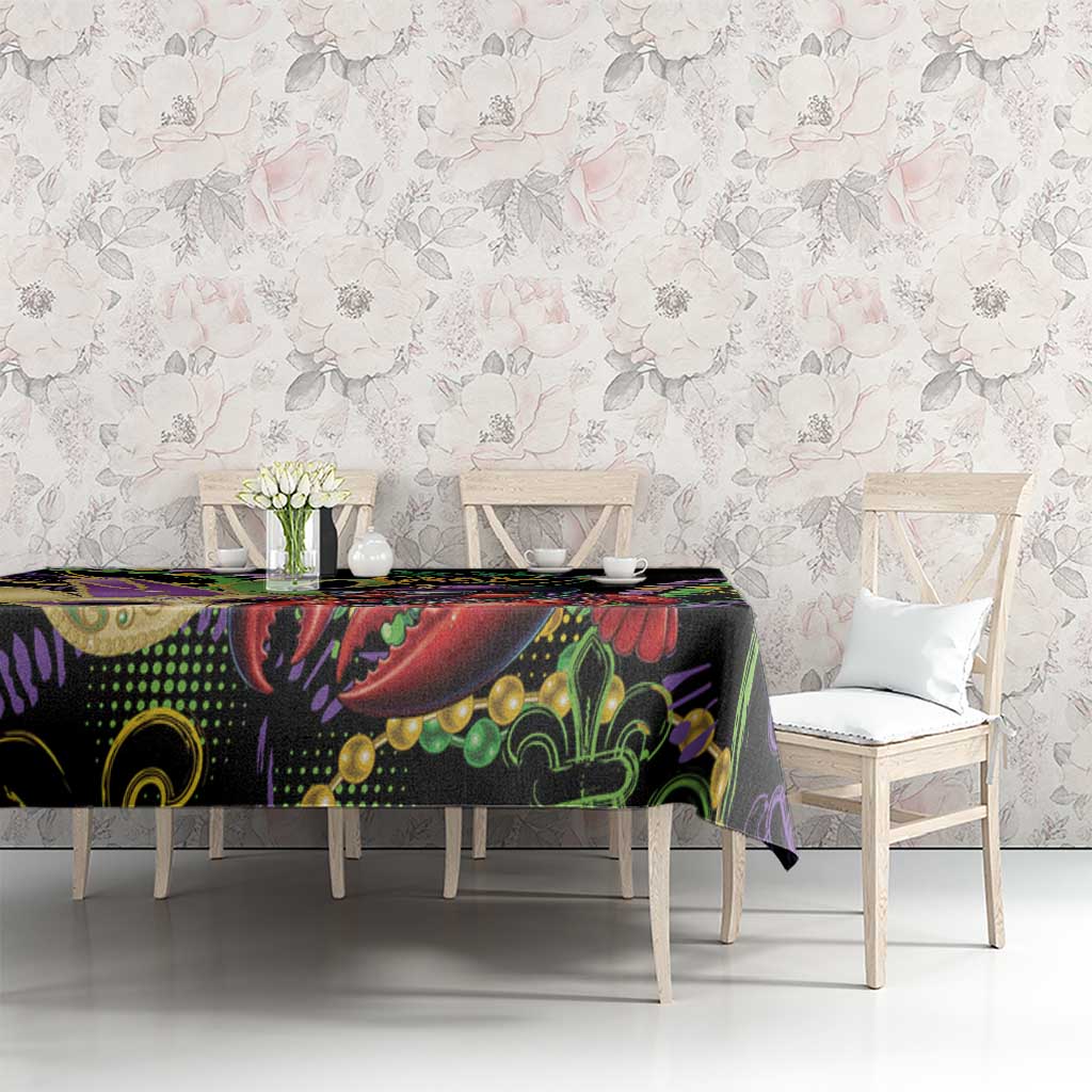 Mardi Gras Funny Shrimp Tablecloth Fleur De Lis Special Version - Wonder Print Shop