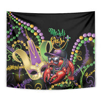 Mardi Gras Funny Shrimp Tapestry Fleur De Lis Special Version - Wonder Print Shop