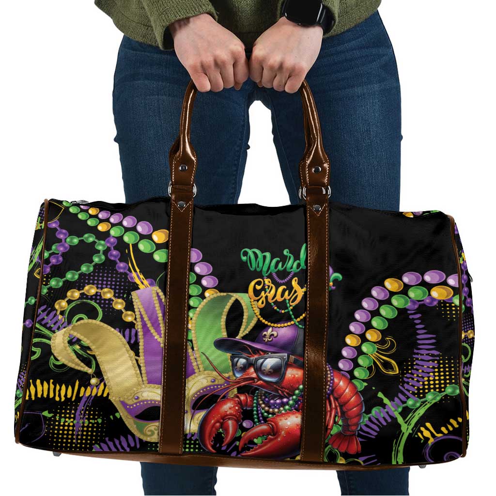 Mardi Gras Funny Shrimp Travel Bag Fleur De Lis Special Version - Wonder Print Shop