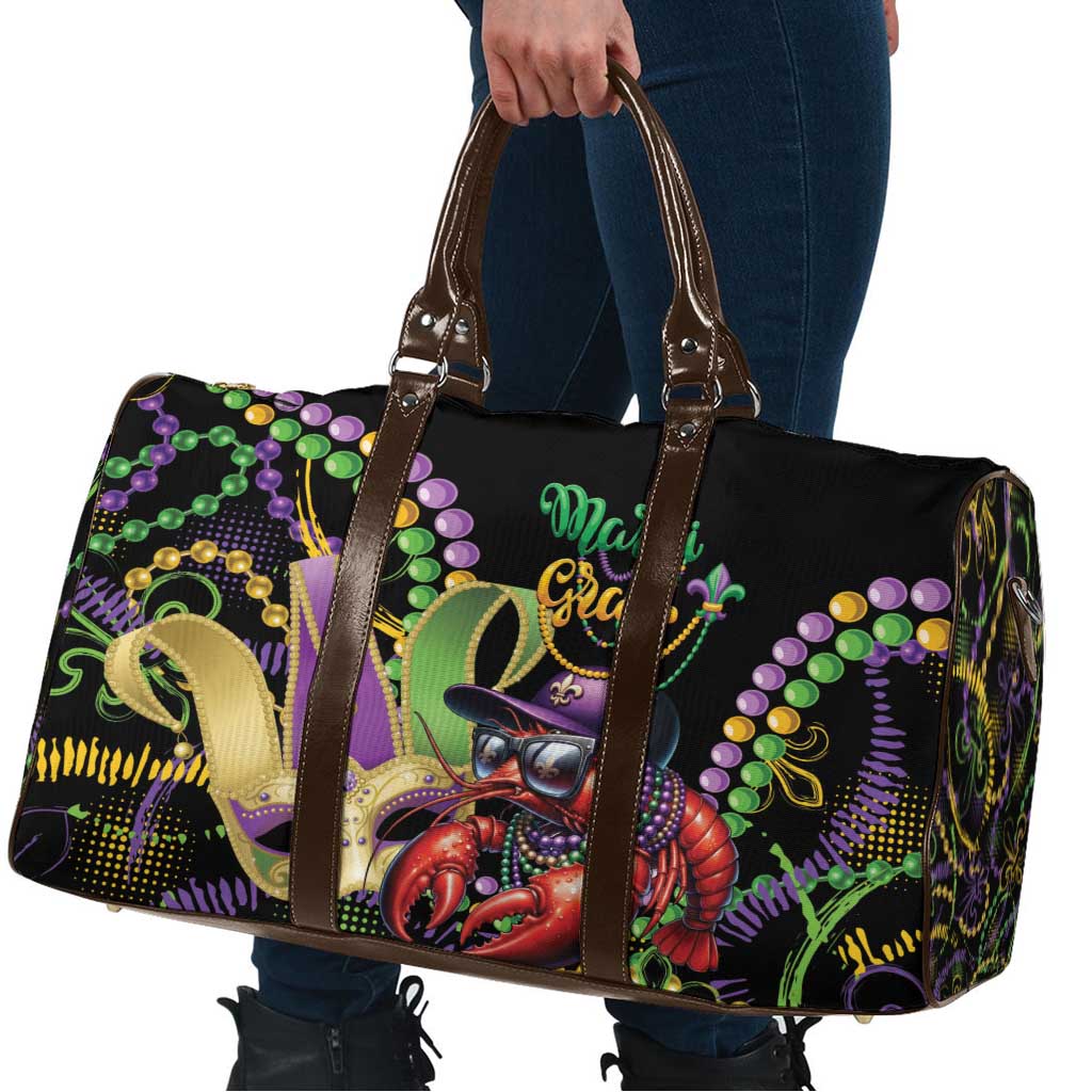 Mardi Gras Funny Shrimp Travel Bag Fleur De Lis Special Version - Wonder Print Shop