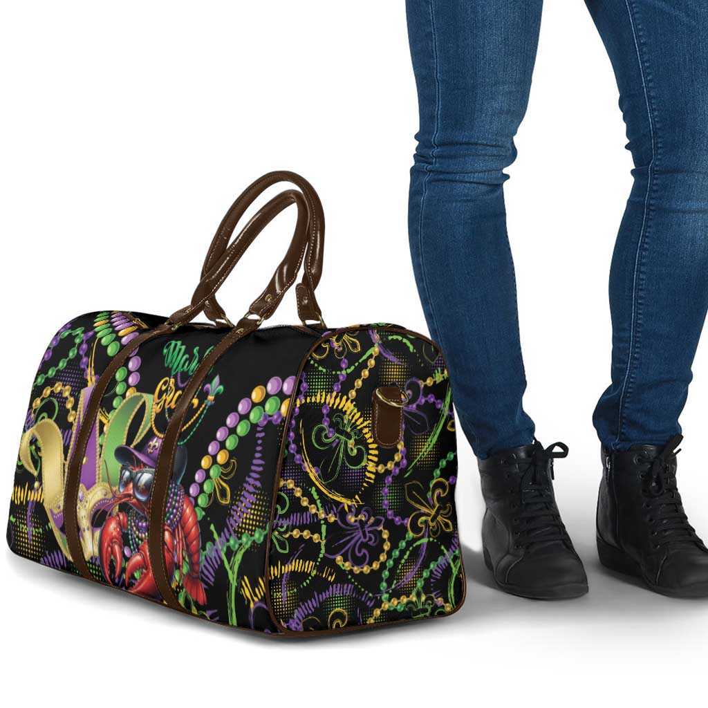 Mardi Gras Funny Shrimp Travel Bag Fleur De Lis Special Version - Wonder Print Shop