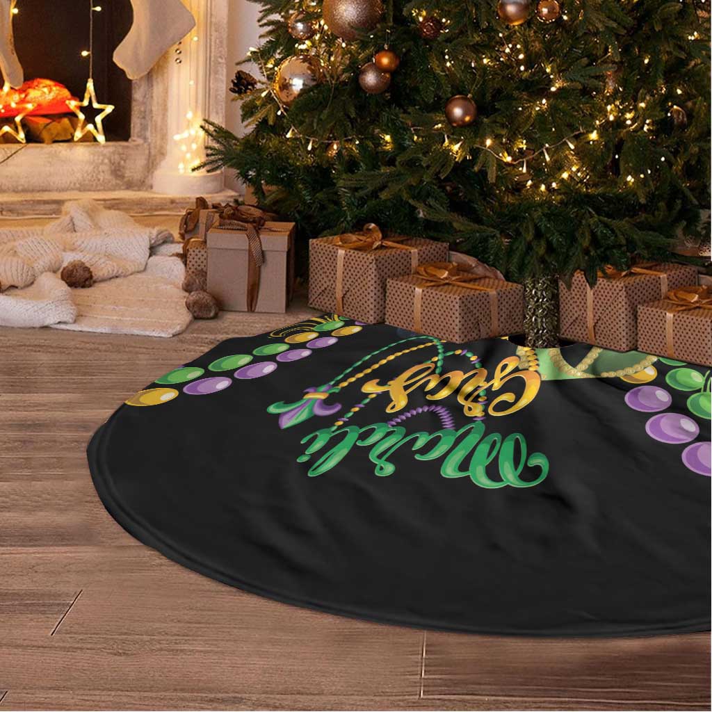 Mardi Gras Funny Shrimp Tree Skirt Fleur De Lis Special Version - Wonder Print Shop