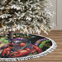 Mardi Gras Funny Shrimp Tree Skirt Fleur De Lis Special Version - Wonder Print Shop