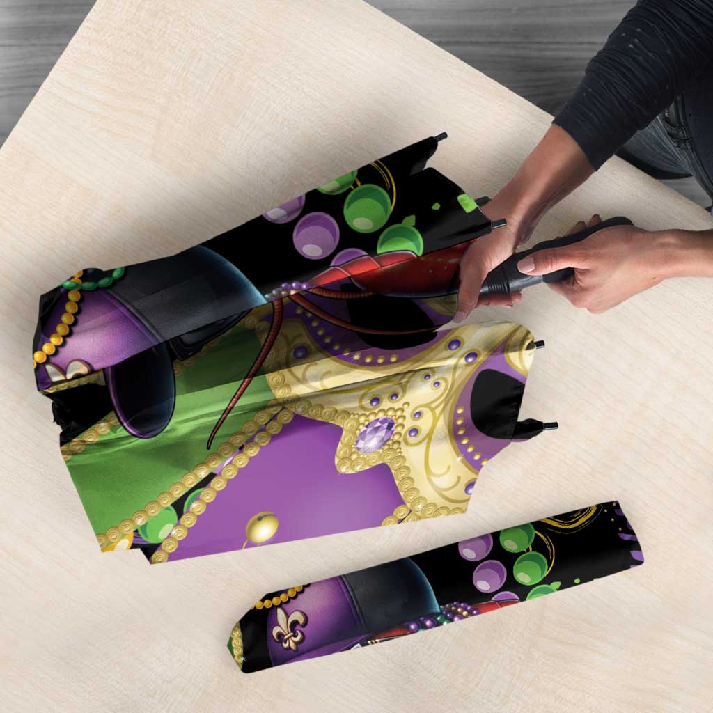 Mardi Gras Funny Shrimp Umbrella Fleur De Lis Special Version - Wonder Print Shop