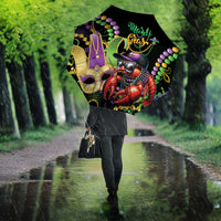 Mardi Gras Funny Shrimp Umbrella Fleur De Lis Special Version - Wonder Print Shop
