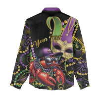 Personalized Mardi Gras Funny Shrimp Women Casual Shirt Fleur De Lis Special Version - Wonder Print Shop
