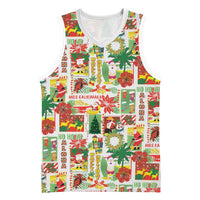Hawaiian Santa Christmas Pattern Basketball Jersey White Version - Wonder Print Shop