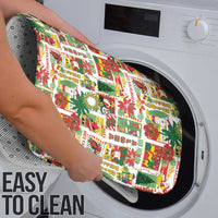 Hawaiian Santa Christmas Pattern Bathroom Set White Version - Wonder Print Shop