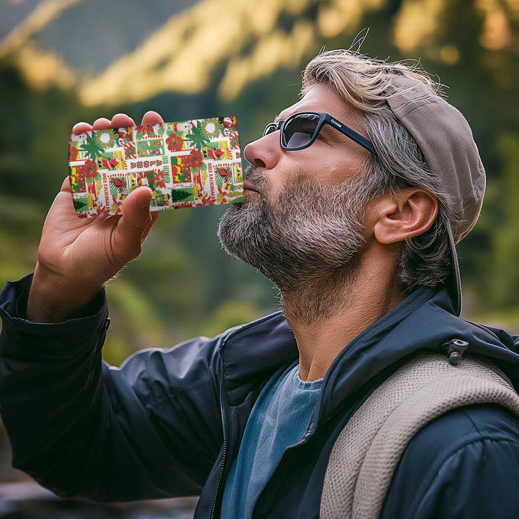 Hawaiian Santa Christmas Pattern 4 in 1 Can Cooler Tumbler White Version - Wonder Print Shop