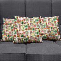 Hawaiian Santa Christmas Pattern Pillow Cover White Version - Wonder Print Shop