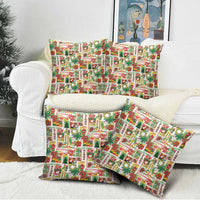 Hawaiian Santa Christmas Pattern Pillow Cover White Version - Wonder Print Shop