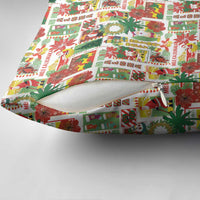Hawaiian Santa Christmas Pattern Pillow Cover White Version - Wonder Print Shop