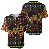 Kwanzaa Festival Baseball Jersey Kinara Candles African Pattern - Wonder Print Shop