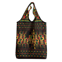 Kwanzaa Festival Grocery Bag Kinara Candles African Pattern