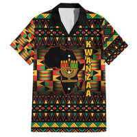 Kwanzaa Festival Hawaiian Shirt Kinara Candles African Pattern - Wonder Print Shop