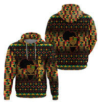 Kwanzaa Festival Hoodie Kinara Candles African Pattern - Wonder Print Shop