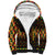 Kwanzaa Festival Sherpa Hoodie Kinara Candles African Pattern - Wonder Print Shop