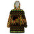 Kwanzaa Festival Wearable Blanket Hoodie Kinara Candles African Pattern - Wonder Print Shop