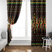 Kwanzaa Festival Window Curtain Kinara Candles African Pattern - Wonder Print Shop
