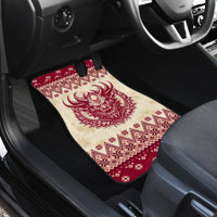 Austria Christmas Car Mats Krampus Xmas Pattern - Wonder Print Shop