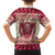 Austria Christmas Family Matching Off Shoulder Maxi Dress and Hawaiian Shirt Krampus Xmas Pattern - Wonder Print Shop