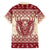 Austria Christmas Family Matching Off Shoulder Maxi Dress and Hawaiian Shirt Krampus Xmas Pattern - Wonder Print Shop