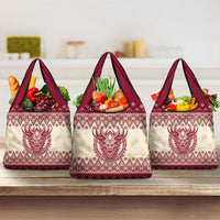 Austria Christmas Grocery Bag Krampus Xmas Pattern
