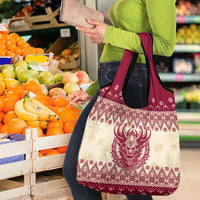 Austria Christmas Grocery Bag Krampus Xmas Pattern