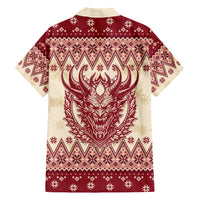 Austria Christmas Hawaiian Shirt Krampus Xmas Pattern - Wonder Print Shop