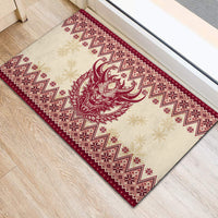 Austria Christmas Rubber Doormat Krampus Xmas Pattern - Wonder Print Shop