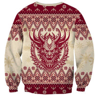 Austria Christmas Sweatshirt Krampus Xmas Pattern LT01