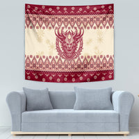 Austria Christmas Tapestry Krampus Xmas Pattern - Wonder Print Shop