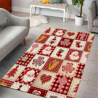 Ireland Christmas Area Rug Irish Celtic Xmas Patchwork Style - Wonder Print Shop