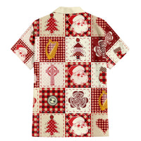 Ireland Christmas Family Matching Mermaid Dress and Hawaiian Shirt Irish Celtic Xmas Patchwork Style - Wonder Print Shop