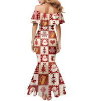 Ireland Christmas Family Matching Mermaid Dress and Hawaiian Shirt Irish Celtic Xmas Patchwork Style - Wonder Print Shop
