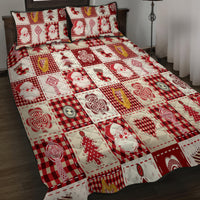 Ireland Christmas Quilt Bed Set Irish Celtic Xmas Patchwork Style - Wonder Print Shop