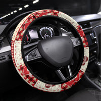 Ireland Christmas Steering Wheel Cover Irish Celtic Xmas Patchwork Style - Wonder Print Shop