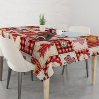 Ireland Christmas Tablecloth Irish Celtic Xmas Patchwork Style - Wonder Print Shop